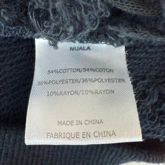 IRO Jeans Womens Nuala Distressed Sleeveless Burnout Black Lace Sweatshirt XS - Picture 9 of 10